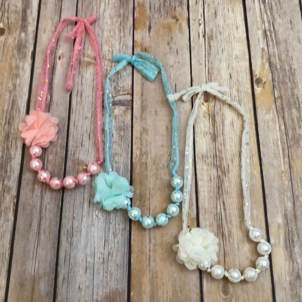 BRAND NEW pearl necklace for kids (set of 3)